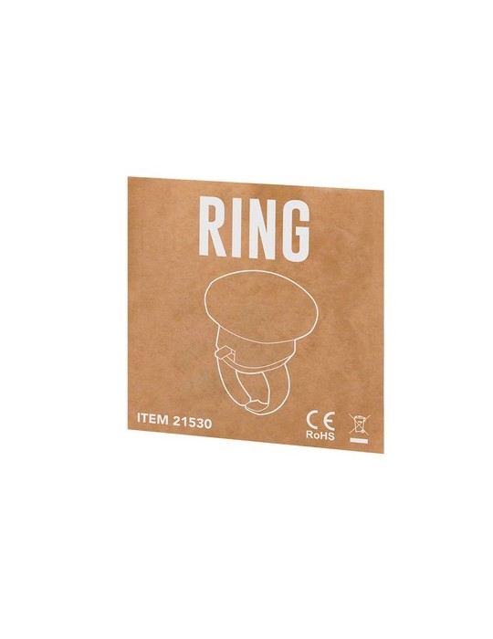 Bague publicitaire personnalisée Tayter Couleurs : blanc marquage laser ultra précis