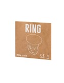 Bague publicitaire personnalisée Tayter Couleurs : blanc marquage laser ultra précis