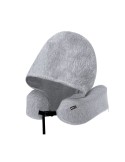 Coussin à Capuche publicitaire personnalisé Dolking Couleurs : noir Matières : polyester recyclé goodies personnalisé en stock