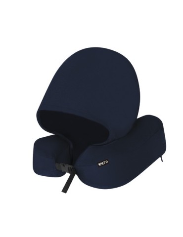 Coussin à Capuche publicitaire personnalisé Dolking Couleurs : gris Matières : polyester recyclé cadeau affaires élégant