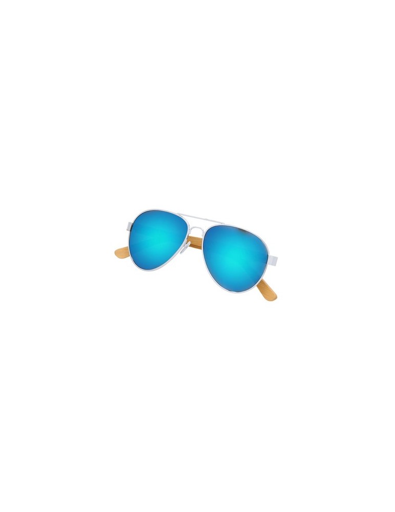 Lunettes de Soleil publicitaires s Gunok Matières : bambou Couleurs : gris cadeau collaborateur premium