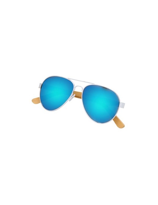 Lunettes de Soleil publicitaires s Gunok Matières : bambou Couleurs : gris cadeau collaborateur premium