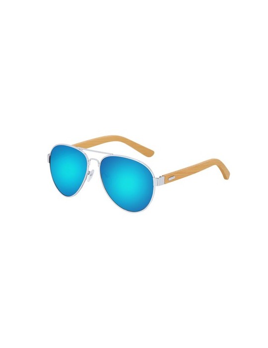 Lunettes de Soleil publicitaires s Gunok Matières : bambou Couleurs : gris impression haute définition