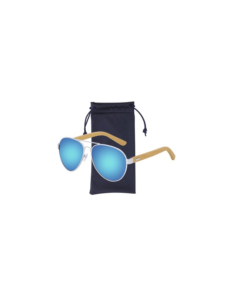 Lunettes de Soleil publicitaires s Gunok Matières : bambou Couleurs : noir cadeau client original