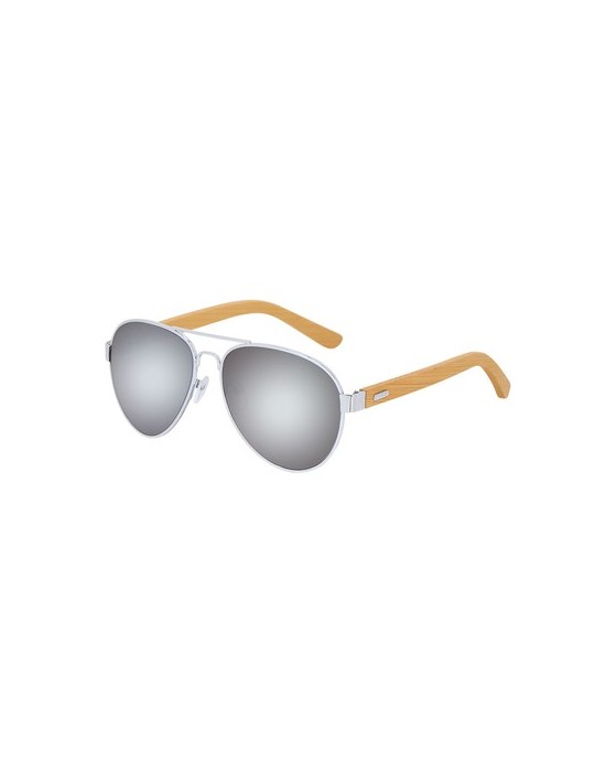 Lunettes de Soleil publicitaires s Gunok Matières : bambou Couleurs : noir cadeau entreprise pas cher