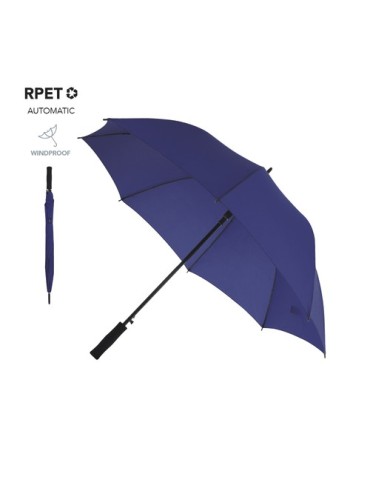 Parapluie publicitaire personnalisé Wiber Matières : PET recyclé Couleurs : bleu marine 2