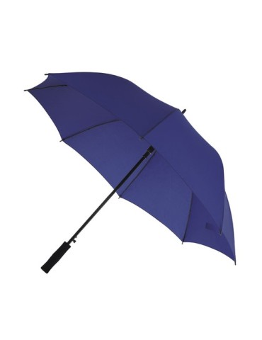 Parapluie publicitaire personnalisé Wiber Matières : PET recyclé Couleurs : noir impression logo haute qualité