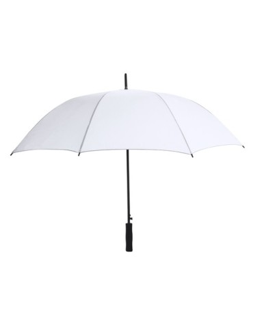 Parapluie publicitaire personnalisé Wiber Matières : PET recyclé Couleurs : bleu objet publicitaire robuste