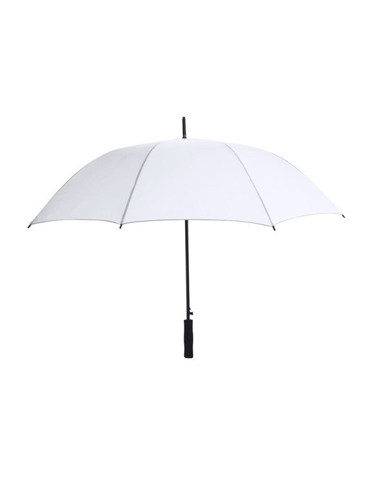 Parapluie publicitaire personnalisé Wiber Matières : PET recyclé Couleurs : bleu objet publicitaire robuste