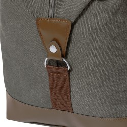 Sac Personnalisé Élégant et Pratique pour le Voyage - Sharyl Matières : toile Couleurs : gris marquage laser ultra précis