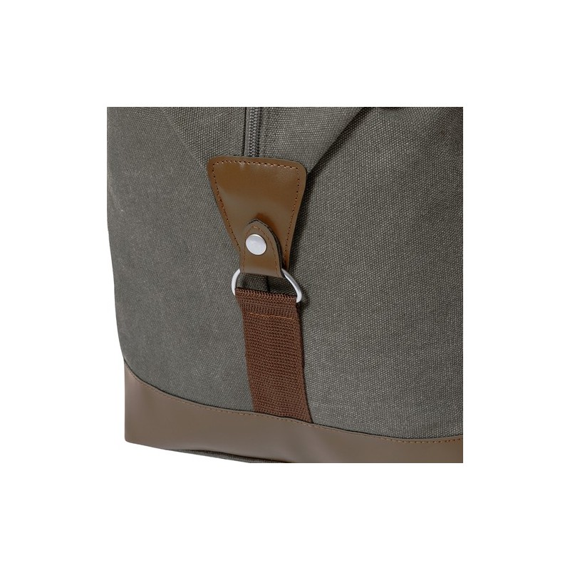 Sac Personnalisé Élégant et Pratique pour le Voyage - Sharyl Matières : toile Couleurs : gris marquage laser ultra précis