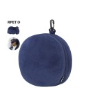 Coussin de Voyage personnalisé Masque Pansir Couleurs : bleu marine Matières : polyester recyclé goodies publicitaire événementi