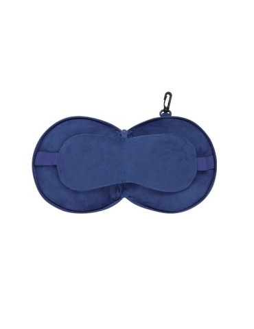 Coussin de Voyage personnalisé Masque Pansir Couleurs : bleu marine Matières : polyester recyclé cadeau collaborateur premium