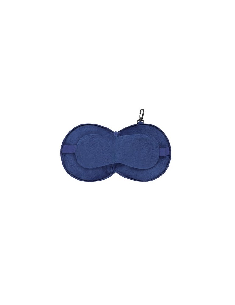 Coussin de Voyage personnalisé Masque Pansir Couleurs : bleu marine Matières : polyester recyclé cadeau collaborateur premium