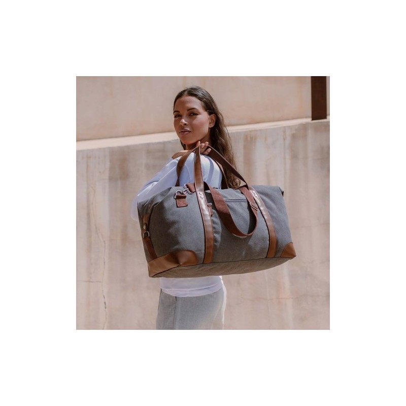 Sac Personnalisé Élégant et Pratique pour le Voyage - Sharyl Matières : toile Couleurs : gris cadeau collaborateur premium