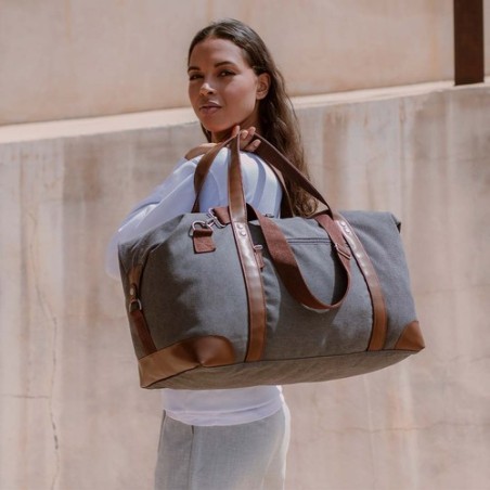 Sac Personnalisé Élégant et Pratique pour le Voyage - Sharyl Matières : toile Couleurs : gris cadeau collaborateur premium