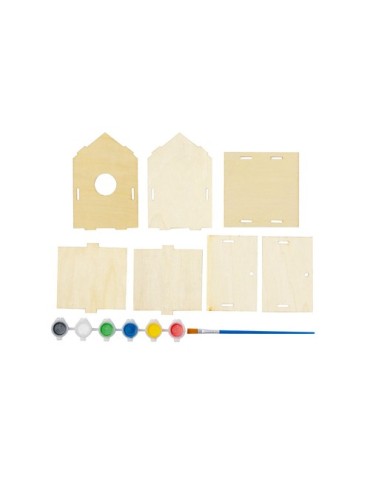 Maison d'Oiseau  Spydel - Nid pour oiseaux en bois naturel Matières : bois Couleurs : naturel