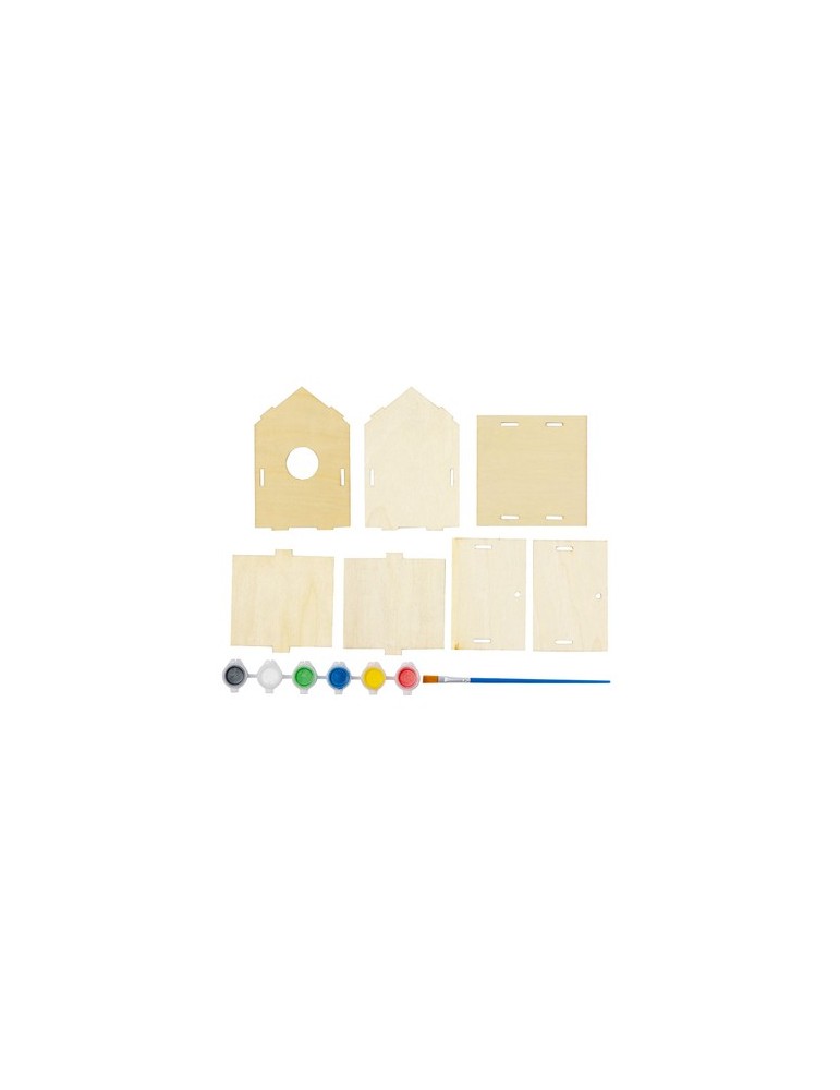 Maison d'Oiseau  Spydel - Nid pour oiseaux en bois naturel Matières : bois Couleurs : naturel