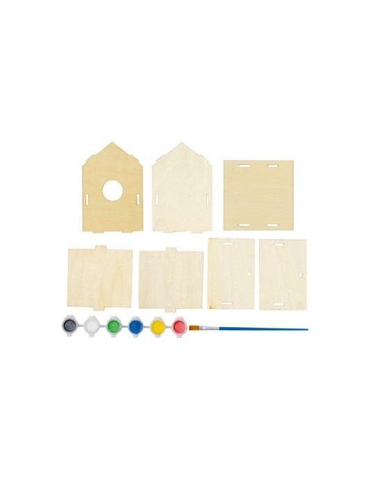Maison d'Oiseau  Spydel - Nid pour oiseaux en bois naturel Matières : bois Couleurs : naturel