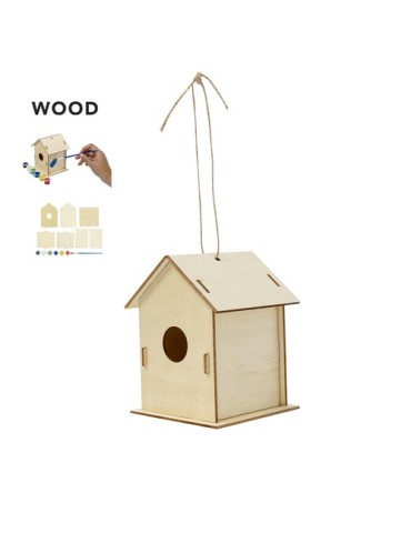 Maison d'Oiseau  Spydel - Nid pour oiseaux en bois naturel Matières : bois Couleurs : naturel 2