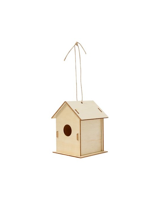 Maison d'Oiseau  Spydel - Nid pour oiseaux en bois naturel Matières : bois Couleurs : naturel cadeau entreprise pas cher