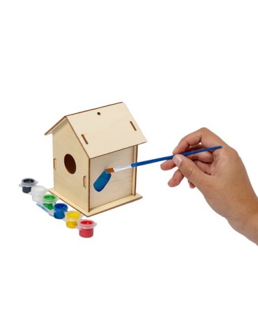 Maison d'Oiseau  Spydel - Nid pour oiseaux en bois naturel Matières : bois Couleurs : naturel goodies publicitaire événementiel