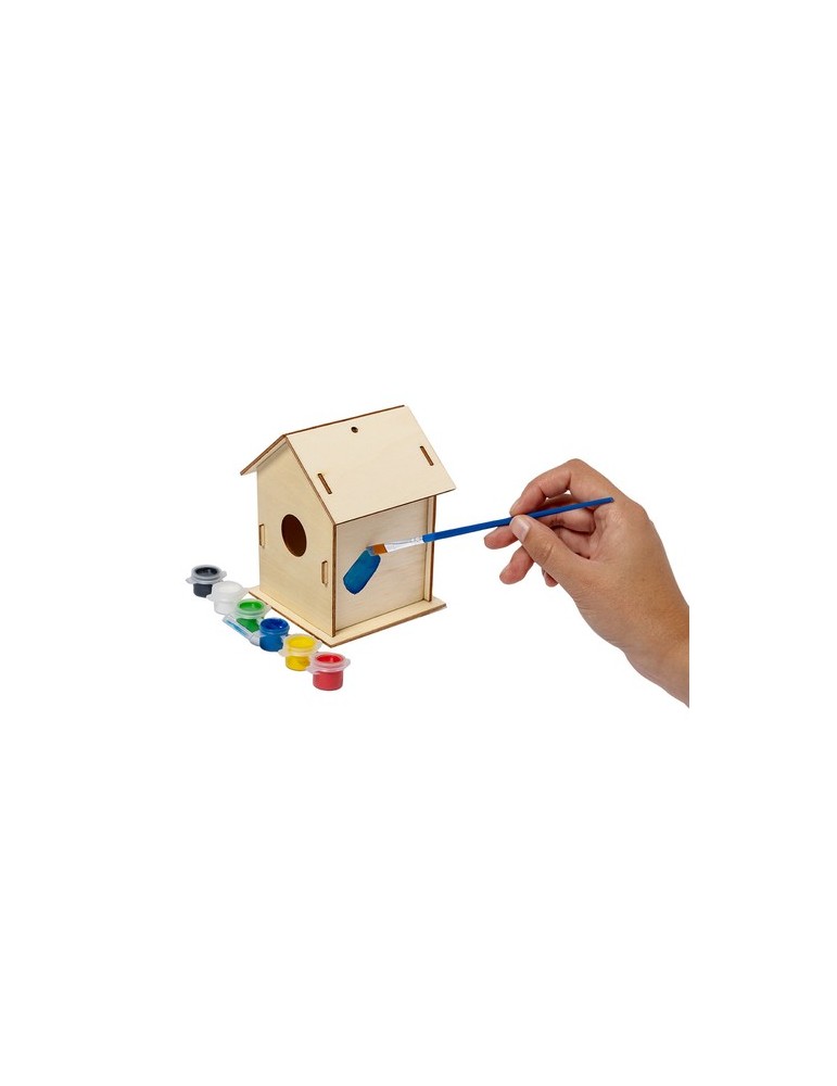Maison d'Oiseau  Spydel - Nid pour oiseaux en bois naturel Matières : bois Couleurs : naturel goodies publicitaire événementiel
