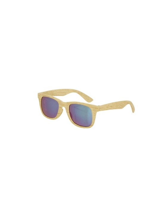 Lunettes de Soleil Publicitaires Éco-responsables Sailek Couleurs : naturel