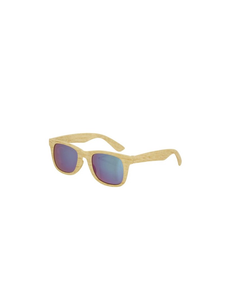 Lunettes de Soleil Publicitaires Éco-responsables Sailek Couleurs : naturel personnalisable avec votre logo