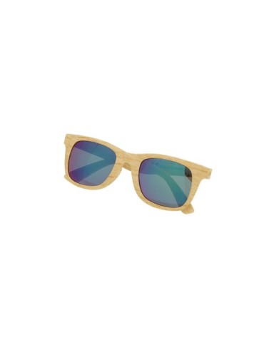 Lunettes de Soleil Publicitaires Éco-responsables Sailek Couleurs : naturel cadeau entreprise pas cher