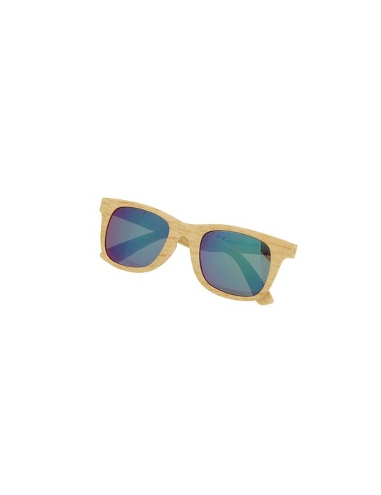 Lunettes de Soleil Publicitaires Éco-responsables Sailek Couleurs : naturel cadeau entreprise pas cher