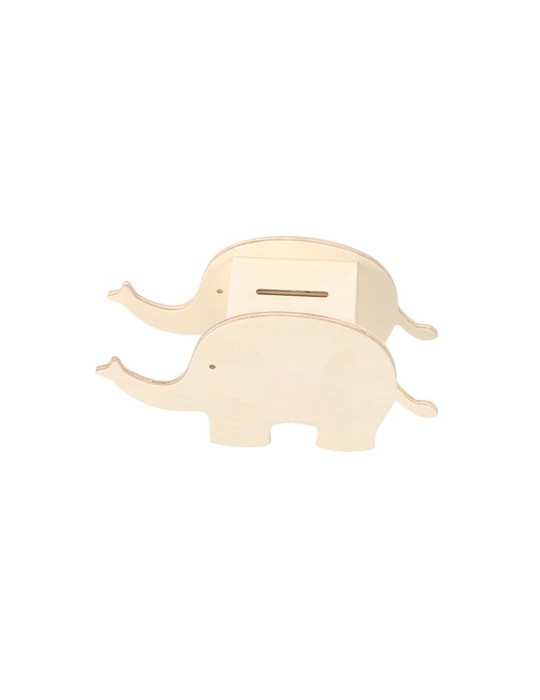 Tirelire  personnalisée Yilmax Matières : bois Couleurs : marron livraison express 24h 48h