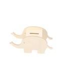 Tirelire  personnalisée Yilmax Matières : bois Couleurs : marron livraison express 24h 48h