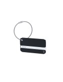Identificateur personnalisé de valise Halux Matières : aluminium recyclé  Couleurs : bleu accessoire événementiel unique