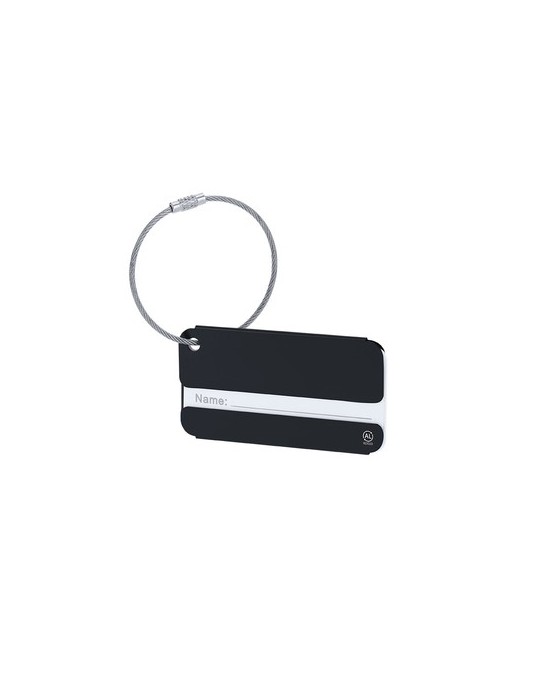 Identificateur personnalisé de valise Halux Matières : aluminium recyclé  Couleurs : argenté personnalisation rapide en France