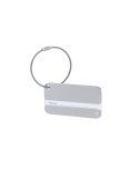 Identificateur personnalisé de valise Halux Matières : aluminium recyclé  Couleurs : noir goodies entreprise design