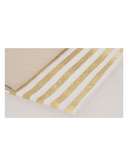 Paréo serviette publicitaire personnalisé Bak Matières : coton recyclé Couleurs : doré objet promotionnel éco-responsable