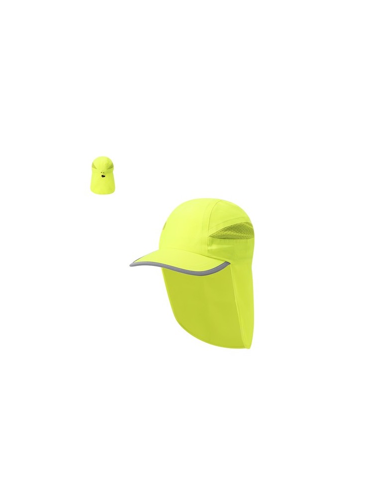 Casquette publicitaire personnalisée - Fiola Matières : polyester Couleurs : jaune fluo personnalisable avec votre logo
