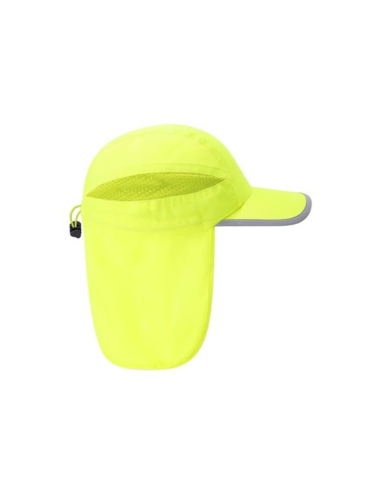 Casquette publicitaire personnalisée - Fiola Matières : polyester Couleurs : jaune fluo goodies publicitaire événementiel