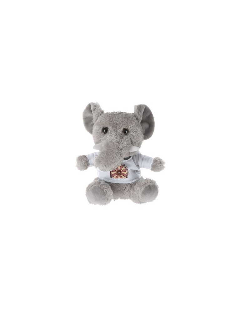 Peluche publicitaire personnalisée Brekalo Matières : polyester Couleurs : gris