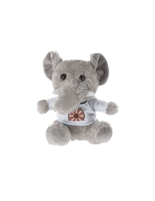 Peluche publicitaire personnalisée Brekalo Matières : polyester Couleurs : gris