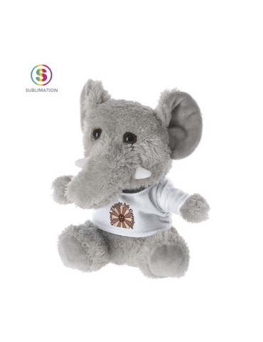 Peluche publicitaire personnalisée Brekalo Matières : polyester Couleurs : gris 2