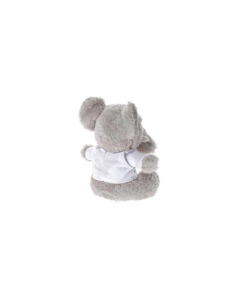 Peluche publicitaire personnalisée Brekalo Matières : polyester Couleurs : gris cadeau entreprise pas cher