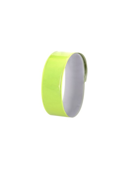Bracelet personnalisé en cuir avec gravure Llorik Matières : PVC Couleurs : jaune marquage laser ultra précis