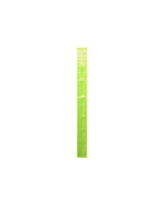 Bracelet personnalisé en cuir avec gravure Llorik Matières : PVC Couleurs : jaune objet promotionnel éco-responsable