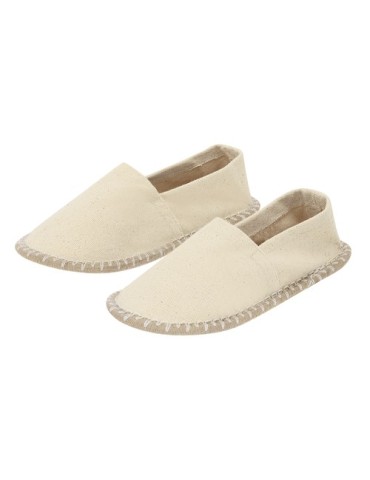 Espadrilles personnalisées s Sergen Matières : toile Couleurs : naturel Pointure : M marquage laser ultra précis