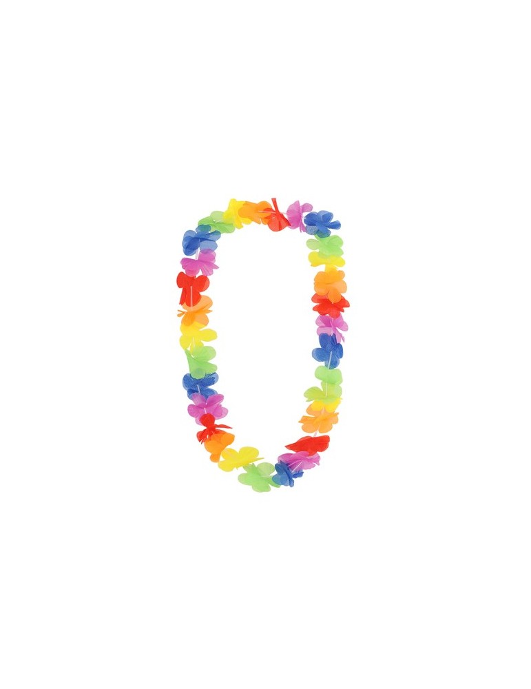 Collier personnalisé hawaïen Punder Matières : polyester Couleurs : rainbow