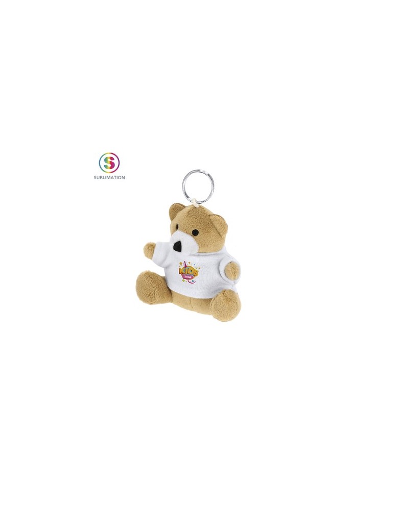 Porte-Clés Peluche Publicitaire Personnalisé - Pickford Matières : polyester Couleurs : marron personnalisable avec votre logo