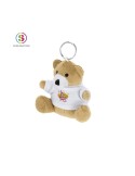 Porte-Clés Peluche Publicitaire Personnalisé - Pickford Matières : polyester Couleurs : marron personnalisable avec votre logo
