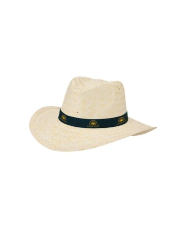 Chapeau personnalisé en paille tressée blanche pas cher Rusnak cadeau entreprise pas cher